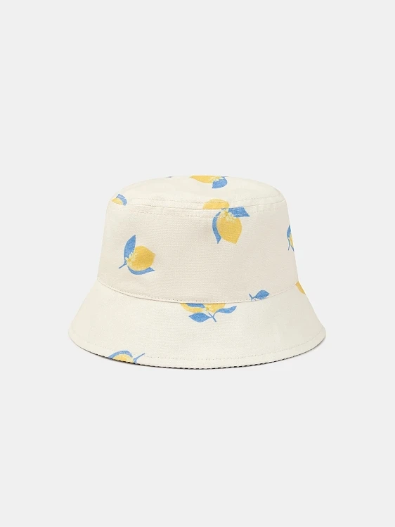Βρεφικό Καπέλο για Κορίτσια Striped Lemon ΕΚΡΟΥ - SERGENT MAJOR - 
