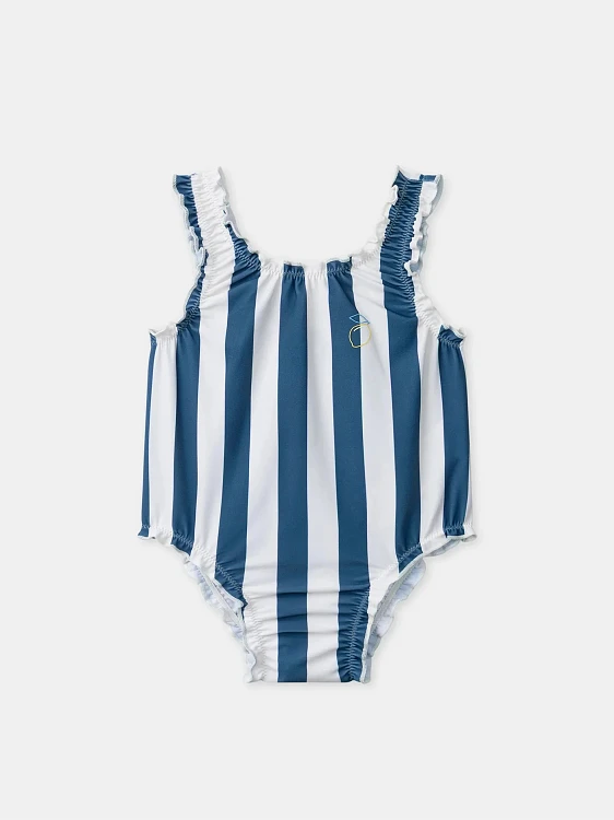 SERGENT MAJOR Βρεφικό Ολόσωμο Μαγιό για Κορίτσια Sicily Stripes ΕΚΡΟΥ
