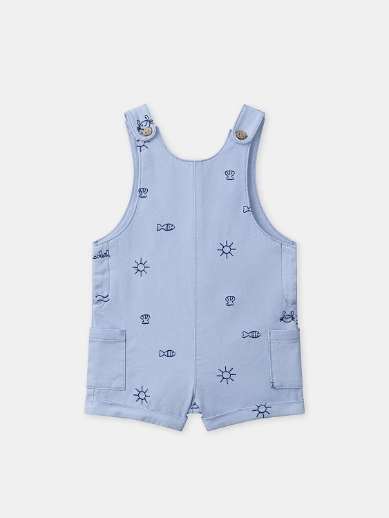 Βρεφική Σαλοπέτα για Αγόρια Baby Blue Bottom ΜΠΛΕ - SERGENT MAJOR - 