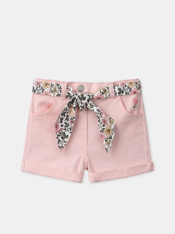 Παιδικό Σορτς για Κορίτσια Baby Pink ΡΟΖ - SERGENT MAJOR - 
