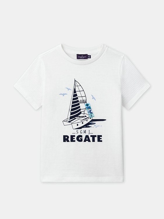 Παιδική Μπλούζα για Αγόρια White Regate ΛΕΥΚΟ