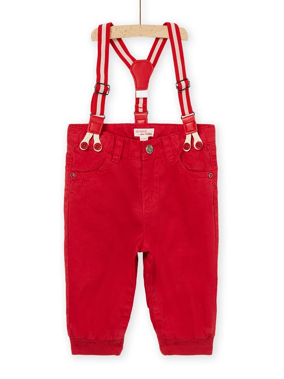 Βρεφικό Παντελόνι για Αγόρια Bright Red KOKKINO