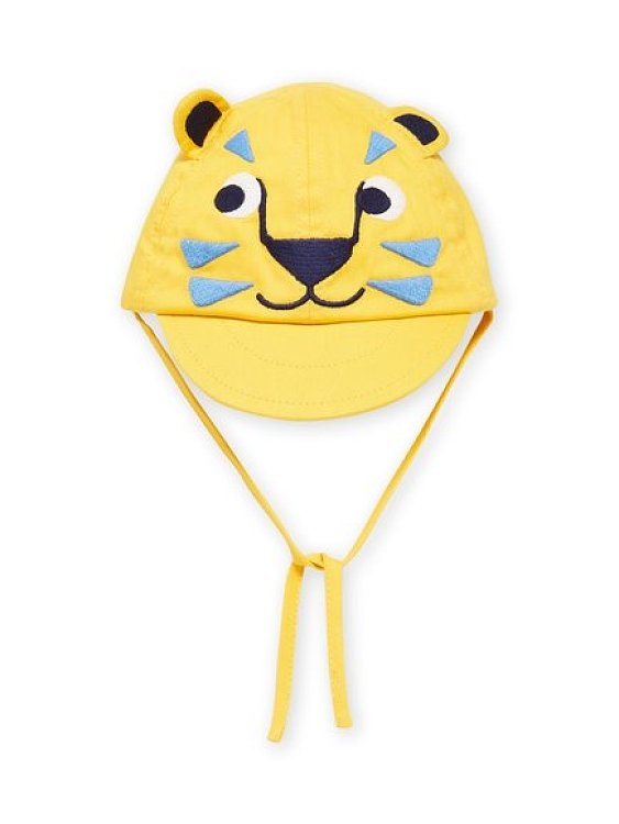 DPAM Βρεφικό Καπέλο Happy Tiger ΚΙΤΡΙΝΟ