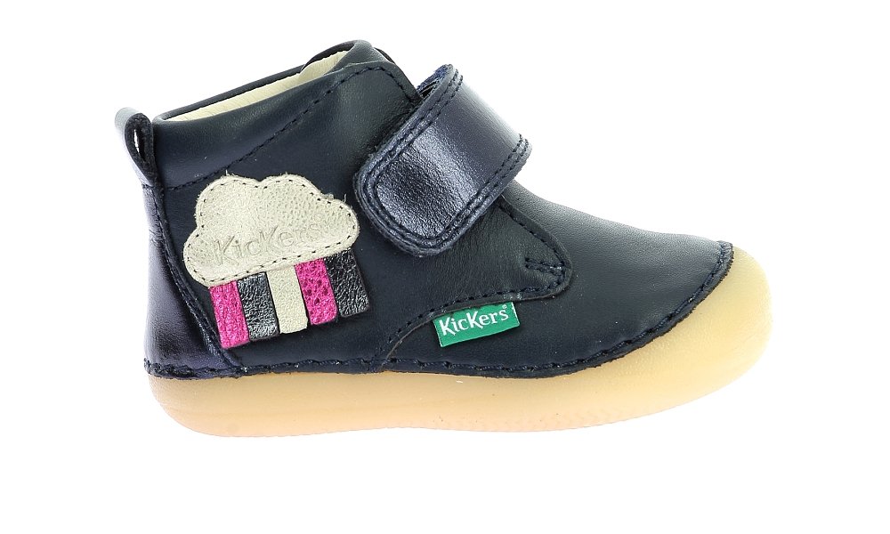 KICKERS Βρεφικά Παπούτσια Kickers Sabio για Κορίτσια Black Cloud (Μεγέθη 19-23) ΜΠΛΕ