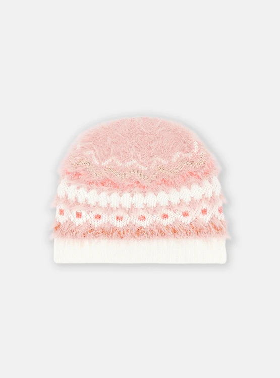 DPAM Παιδικό Σκούφος για Κορίτσια Pink Fur ΡΟΖ