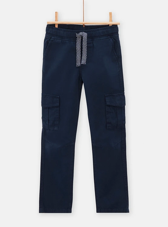Παιδικό Παντελόνι για Αγόρια Cargo Navy Blue ΜΠΛΕ - DPAM - 