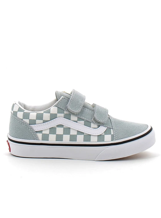 VANS Παιδικά Παπούτσια Vans Old Skool Grey Checkerboard (Μεγέθη 27-34) ΓΚΡΙ