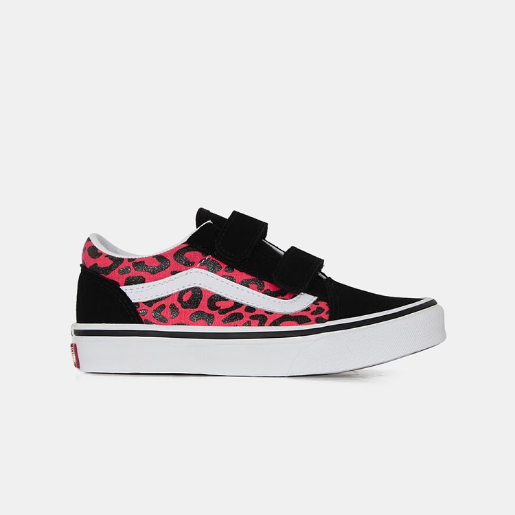VANS Παιδικά Παπούτσια Vans Old Skool V για Κορίτσια Black (Μεγέθη 27-34) ΡΟΖ