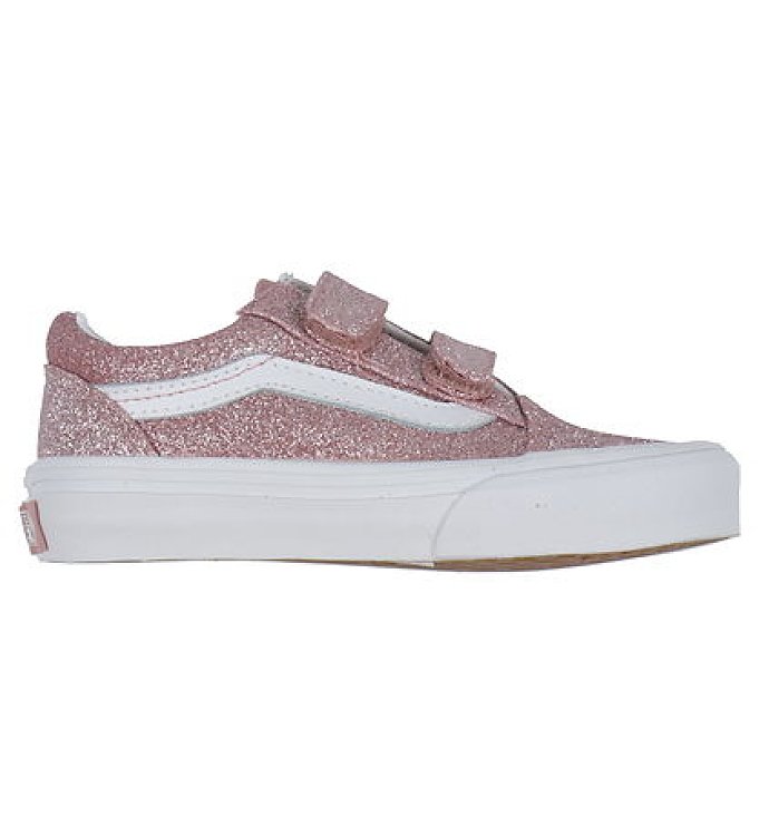 VANS Παιδικά Παπούτσια Vans Old Skool V για Κορίτσια Pink Glitter (Μεγέθη 27-34) ΡΟΖ