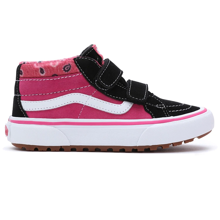 Παιδικά Sneakers Παπούτσια Vans Sk-8 Mid Reissue V Mte Black/Pink ΡΟΖ