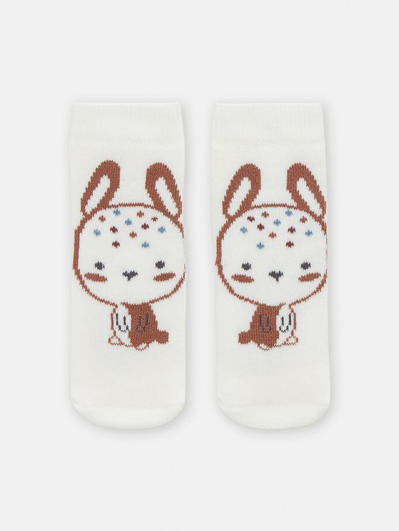 DPAM Βρεφικές Κάλτσες White Rabbit ΛΕΥΚΟ