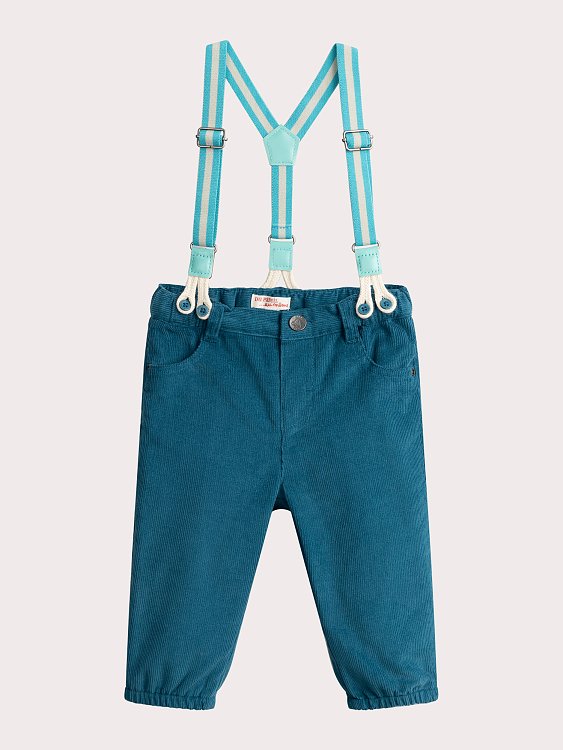 DPAM Βρεφικό Παντελόνι για Αγόρια Dark Turquoise ΜΠΛΕ