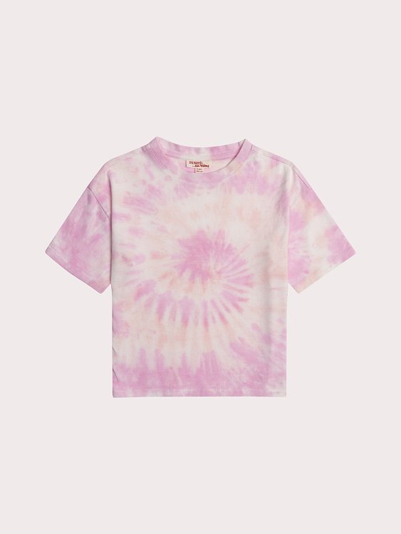 DPAM Παιδική Μπλούζα για Κορίτσια Purple Tie Dye ΛΕΥΚΟ