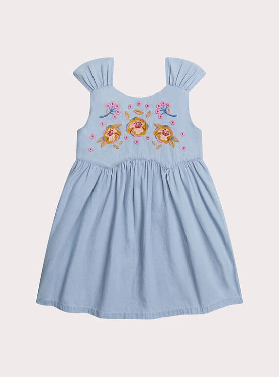 Παιδικό Φόρεμα για Κορίτσια Light Denim Garden ΜΠΛΕ - DPAM - 