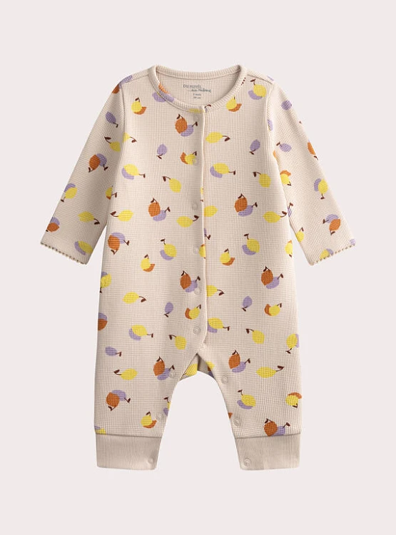 Βρεφική Πιτζάμα για Κορίτσια Beige Fruits ΜΠΕΖ - DPAM - 