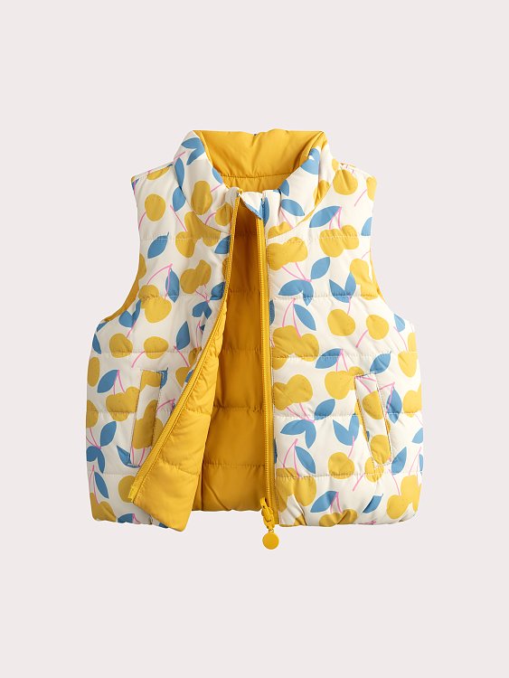 DPAM Βρεφικό Αμάνικο Μπουφάν για Κορίτσια Yellow Spring - 2 σε 1 ΚΙΤΡΙΝΟ