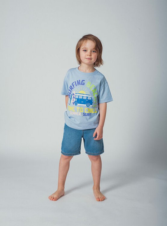 DPAM Παιδική Μπλούζα για Αγόρια Summer Surf ΜΠΛΕ