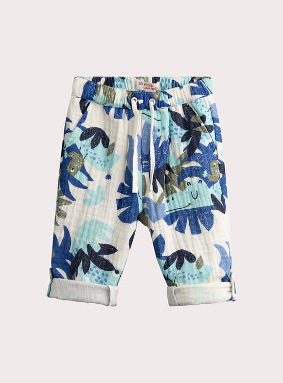 DPAM Βρεφικό Παντελόνι για Αγόρια Lightweight Jungle ΛΕΥΚΟ