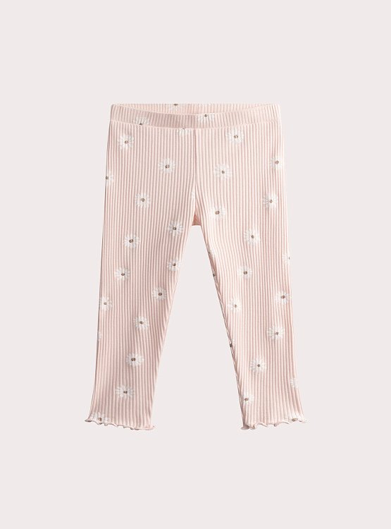 DPAM Παιδικό Κολάν για Κορίτσια Baby Pink Daisies Capri ΡΟΖ