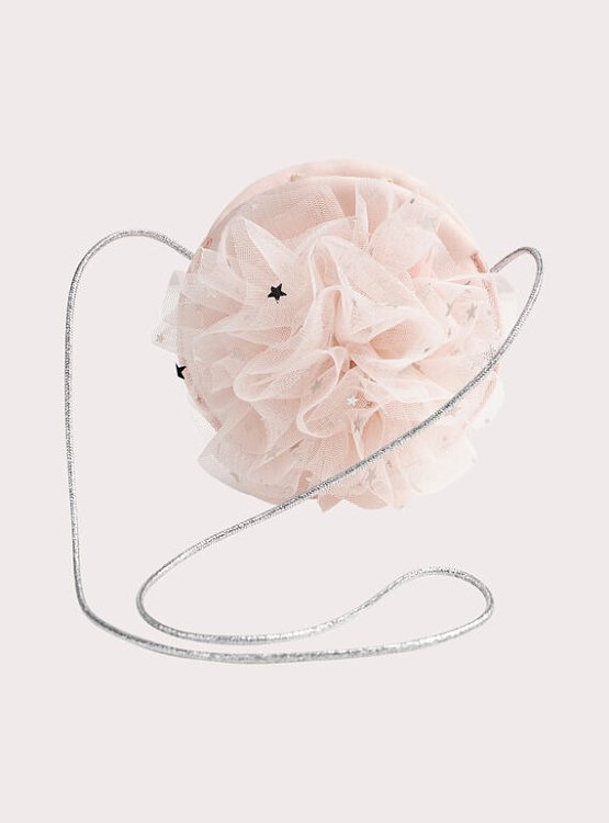 DPAM Παιδική Τσάντα για Κορίτσια Pink Tulle Flower ΡΟΖ