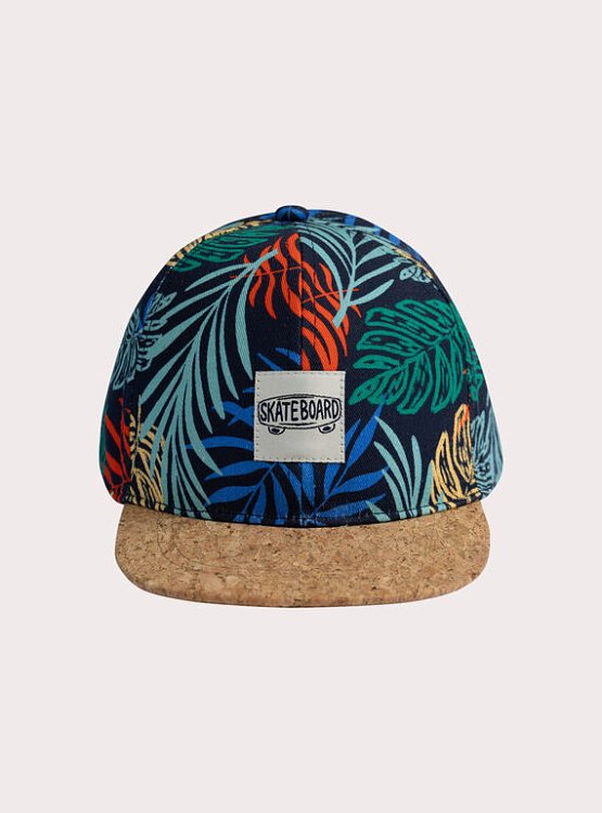 DPAM Παιδικό Καπέλο για Αγόρια Tropical Print ΜΠΛΕ