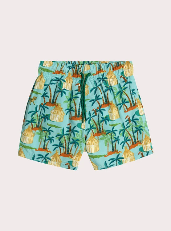 DPAM Παιδικό Μαγιό για Αγόρια Tropical Turquoise ΜΠΛΕ
