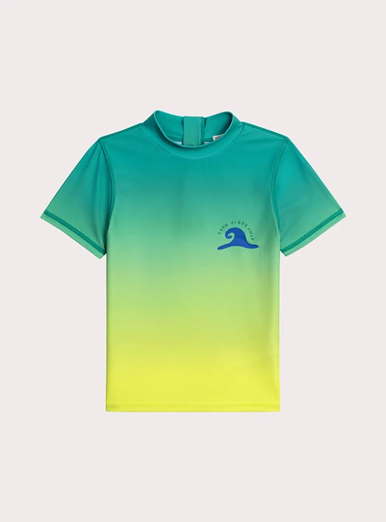 DPAM Παιδική Αντιηλιακή Μπλούζα για Αγόρια Gradient Vibes ΠΡΑΣΙΝΟ