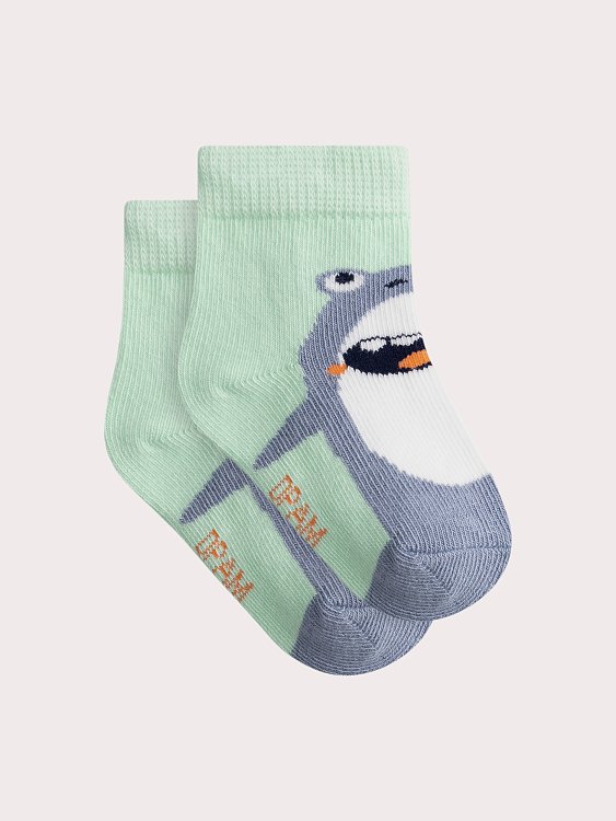 DPAM Βρεφικές Κάλτσες για Αγόρια Green Shark ΠΡΑΣΙΝΟ