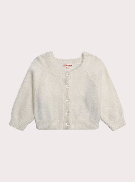 DPAM Παιδική Ζακέτα για Κορίτσια Cosy White ΛΕΥΚΟ