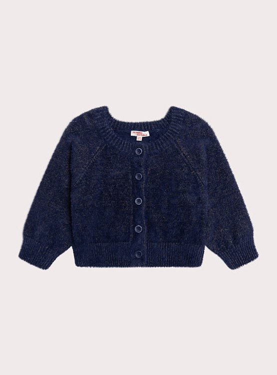 DPAM Παιδική Ζακέτα για Κορίτσια Cosy Navy ΜΠΛΕ