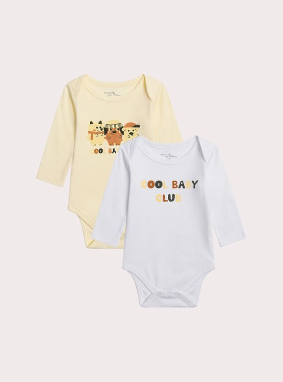 DPAM Σετ Βρεφικά Φορμάκια Cool Baby 2 τμχ ΜΠΕΖ