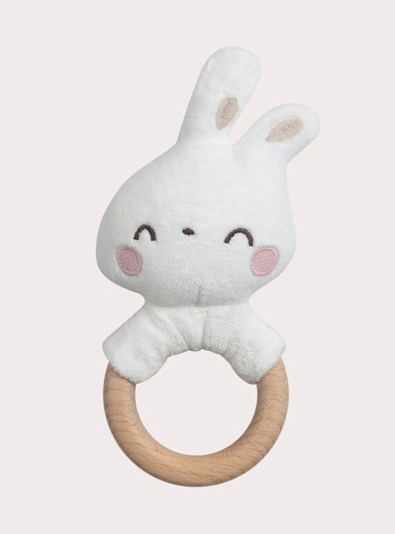 Βρεφική Κουδουνίστρα White Rabbit ΛΕΥΚΟ