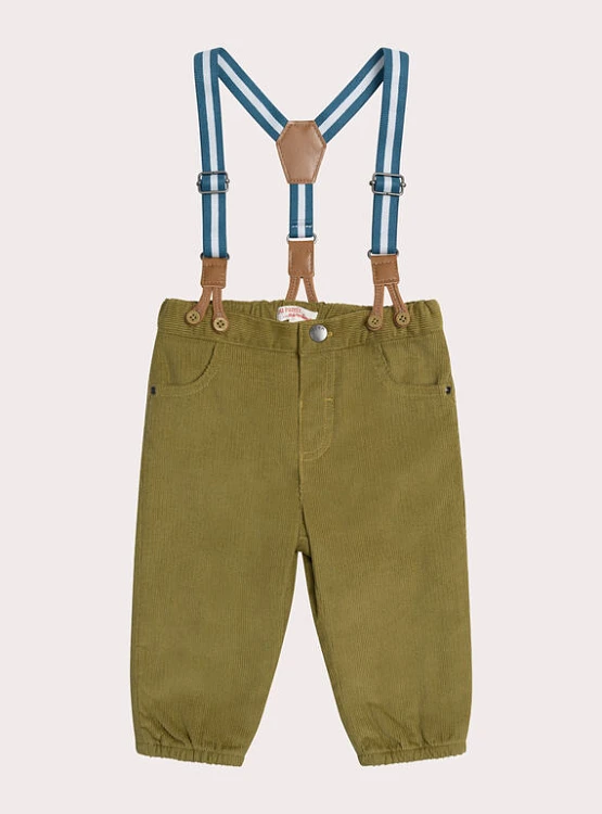 DPAM Βρεφικό Παντελόνι για Αγόρια Olive Bunny ΠΡΑΣΙΝΟ