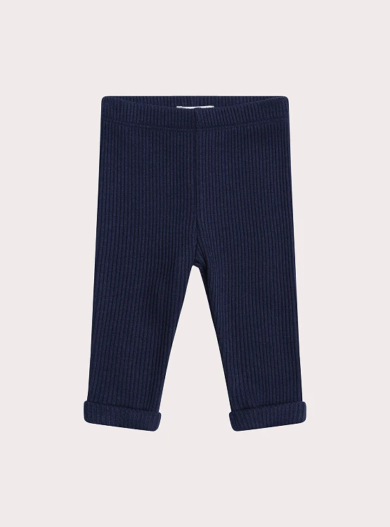 DPAM Βρεφικό Κολάν για Κορίτσια Navy Ribbed ΜΠΛΕ