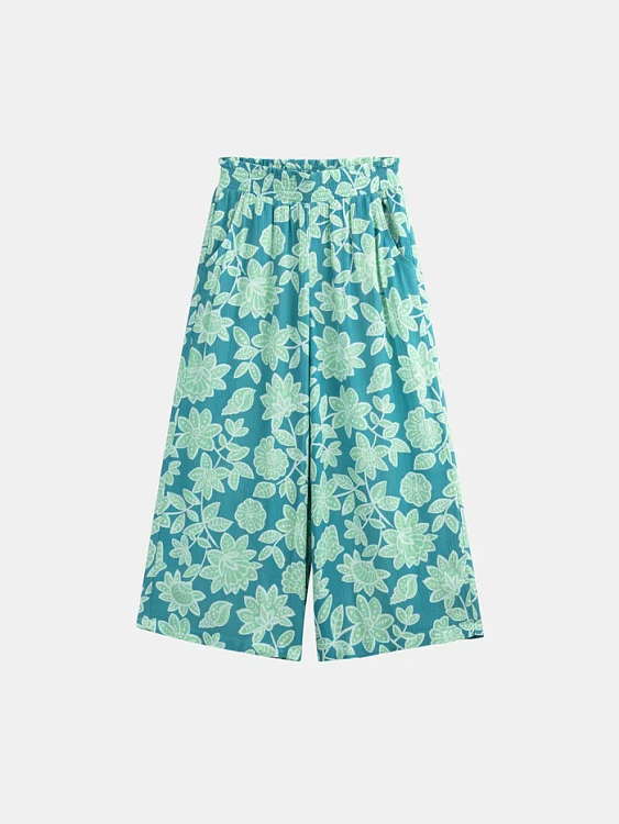 Παιδική Παντελόνα για Κορίτσια Emerald Floral ΜΠΛΕ - DPAM - 