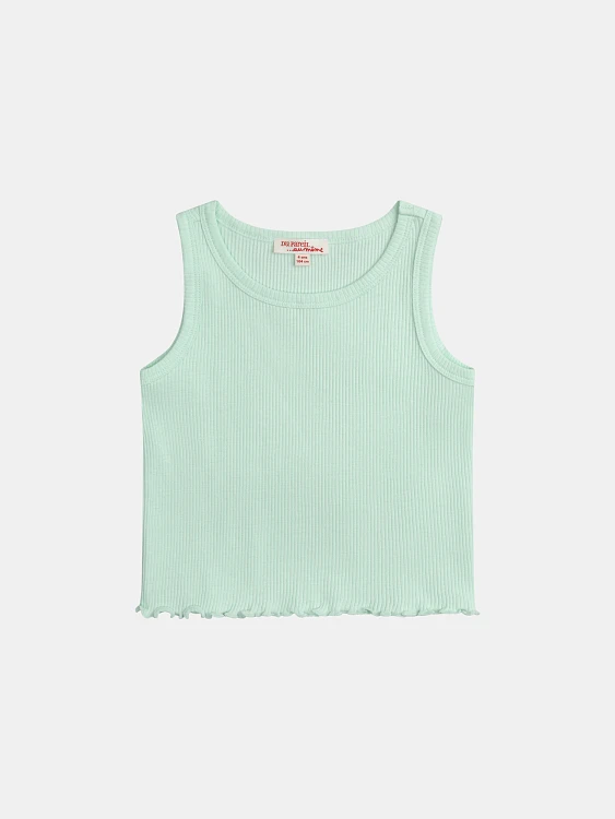 Παιδική Μπλούζα για Κορίτσια Ribbed Mint ΜΠΛΕ - DPAM - 