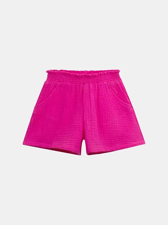Παιδικό Σορτς για Κορίτσια Fuchsia Gauze ΡΟΖ - DPAM - 