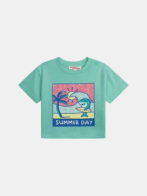 Βρεφική Μπλούζα για Αγόρια Summer Day ΜΠΛΕ - DPAM - 