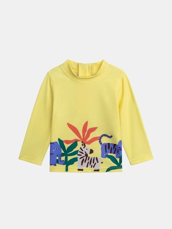 Βρεφική Αντηλιακή Μπλούζα για Αγόρια Yellow Jungle ΚΙΤΡΙΝΟ
