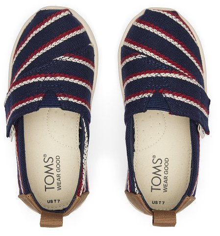 Βρεφικά Παπούτσια TOMS για Αγόρια Navy Stripes