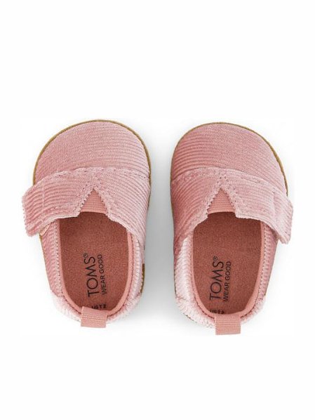Βρεφικά Παπούτσια Αγκαλιάς Toms για Κορίτσια Pink (Μεγέθη 17,5-18,5)