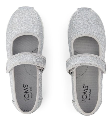 Παιδικά Παπούτσια Toms Mary Jane για Κορίτσια Siver Glamour (Μεγέθη 30-35,5)