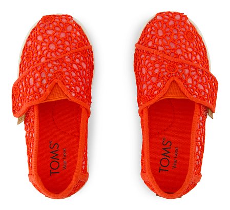 Βρεφικές Εσπαντρίγιες Toms για Κορίτσια Flame Moroccan Crochet (Μεγέθη 21-28,5)