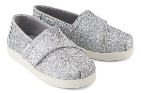 Βρεφικές Εσπαντρίγιες Toms για Κορίτσια Silver Iridescent Glimmer (Μεγέθη 19,5-28,5)
