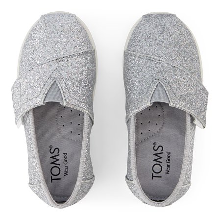 Βρεφικές Εσπαντρίγιες Toms για Κορίτσια Silver Iridescent Glimmer (Μεγέθη 19,5-28,5)