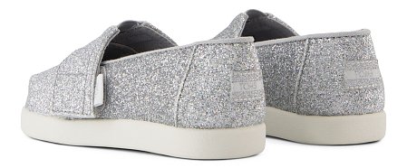 Βρεφικές Εσπαντρίγιες Toms για Κορίτσια Silver Iridescent Glimmer (Μεγέθη 19,5-28,5)