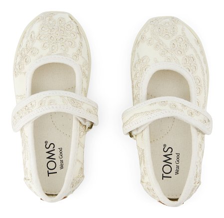 Βρεφικά Παπούτσια Toms Mary Jane για Κορίτσια Egret Botanical Eyelet (Μεγέθη 21-28,5)