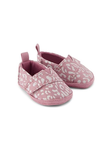 Βρεφικά Παπούτσια Αγκαλιάς Toms για Κορίτσια Pink Leopard (Μεγέθη 17,5-19,5)