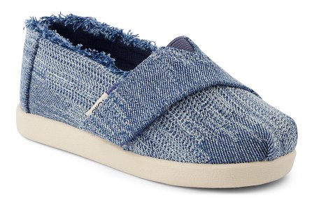 Βρεφικές Εσπαντρίγιες Toms για Κορίτσια Dark Sky Textured Denim (Μεγέθη 21-28,5)