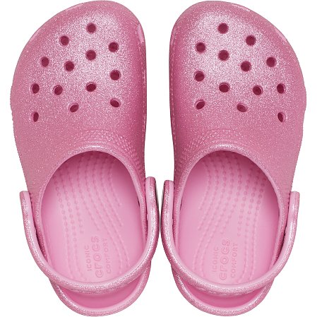 Βρεφικά Σαμπό Crocs Classic Clog για Κορίτσια Pink Tweed Glitter (Μεγέθη 19-28)
